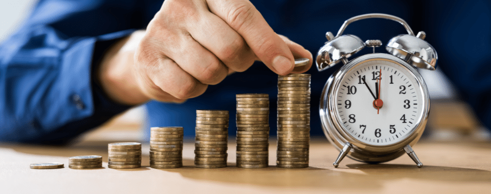 Coin Dropping into Jars of Money to Show Cash Value Accumulation and Growth