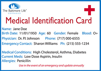 Medical ID Card