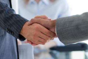 Businessmen shaking hands